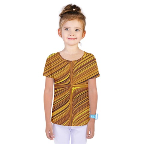 Electric Field Art Xxix Kids  One Piece Tee by okhismakingart