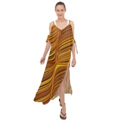 Electric Field Art Xxix Maxi Chiffon Cover Up Dress