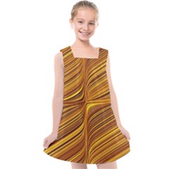 Electric Field Art Xxix Kids  Cross Back Dress by okhismakingart