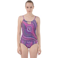 Electric Field Art Xxx Cut Out Top Tankini Set by okhismakingart