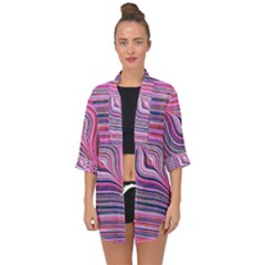 Electric Field Art Xxx Open Front Chiffon Kimono