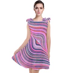 Electric Field Art Xxx Tie Up Tunic Dress