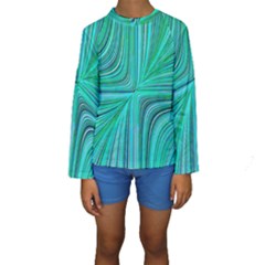 Electric Field Art Xxxi Kids  Long Sleeve Swimwear by okhismakingart