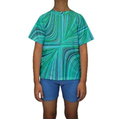 Electric Field Art Xxxi Kids  Short Sleeve Swimwear by okhismakingart