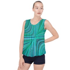 Electric Field Art Xxxi Bubble Hem Chiffon Tank Top