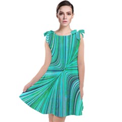 Electric Field Art Xxxi Tie Up Tunic Dress