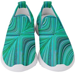 Electric Field Art Xxxi Kids  Slip On Sneakers by okhismakingart