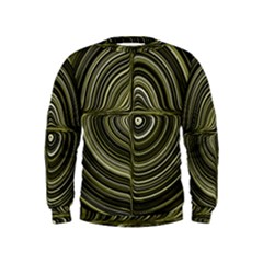 Electric Field Art Xxxii Kids  Sweatshirt by okhismakingart