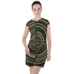 Electric Field Art Xxxii Drawstring Hooded Dress