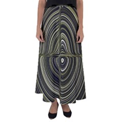 Electric Field Art Xxxii Flared Maxi Skirt by okhismakingart