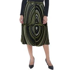 Electric Field Art Xxxii Classic Velour Midi Skirt 