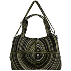 Electric Field Art Xxxii Double Compartment Shoulder Bag