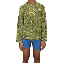 Electric Field Art Xxxiii Kids  Long Sleeve Swimwear by okhismakingart