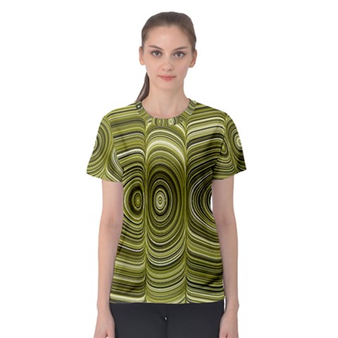 Electric Field Art Xxxiii Women s Sport Mesh Tee by okhismakingart