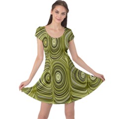 Electric Field Art Xxxiii Cap Sleeve Dress by okhismakingart