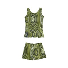 Electric Field Art Xxxiii Kids  Boyleg Swimsuit