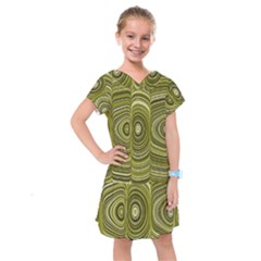 Electric Field Art Xxxiii Kids  Drop Waist Dress by okhismakingart