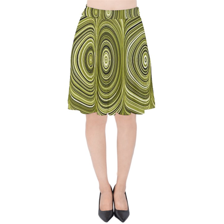 Electric Field Art XXXIII Velvet High Waist Skirt