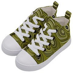 Electric Field Art Xxxiii Kids  Mid-top Canvas Sneakers by okhismakingart