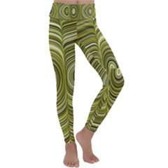 Electric Field Art Xxxiii Kids  Lightweight Velour Classic Yoga Leggings by okhismakingart