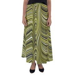 Electric Field Art Xxxiv Flared Maxi Skirt by okhismakingart