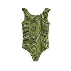 Electric Field Art Xxxiv Kids  Frill Swimsuit by okhismakingart