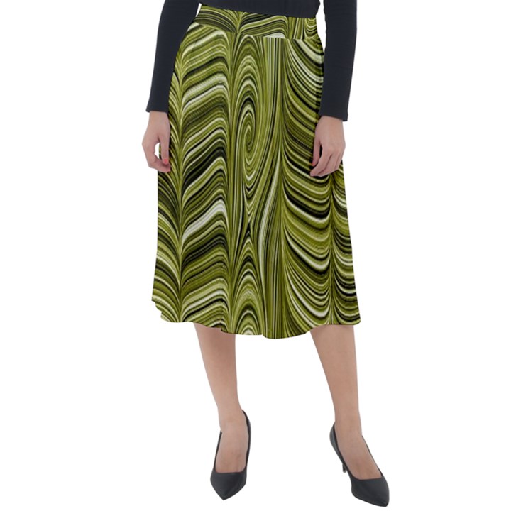 Electric Field Art XXXIV Classic Velour Midi Skirt 