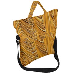 Electric Field Art Xxxvi Fold Over Handle Tote Bag