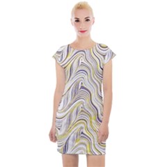 Electric Field Art Xxxvii Cap Sleeve Bodycon Dress