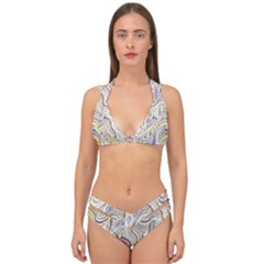 Electric Field Art Xxxvii Double Strap Halter Bikini Set