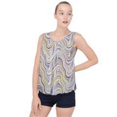 Electric Field Art Xxxvii Bubble Hem Chiffon Tank Top