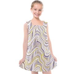 Electric Field Art Xxxvii Kids  Cross Back Dress by okhismakingart