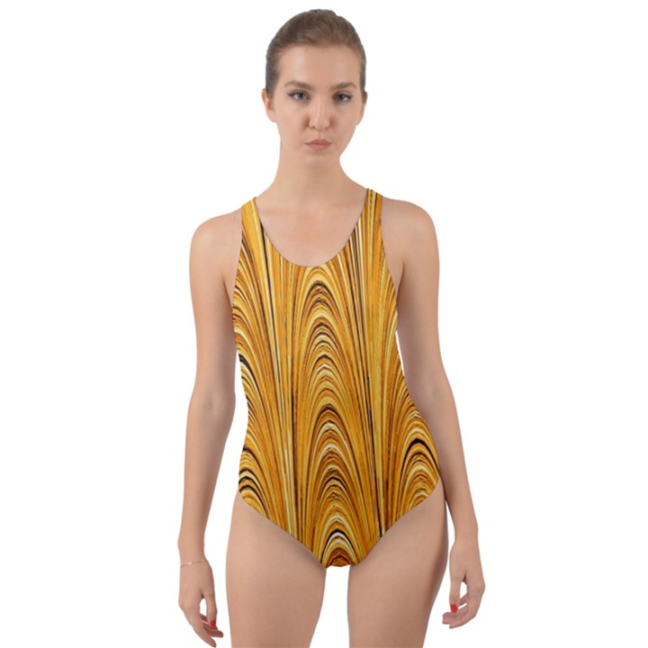 Electric Field Art XXXIX Cut-Out Back One Piece Swimsuit