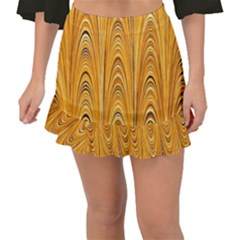 Electric Field Art Xxxix Fishtail Mini Chiffon Skirt