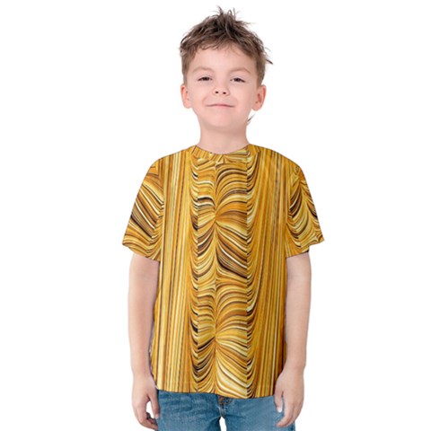 Electric Field Art Xl Kids  Cotton Tee by okhismakingart