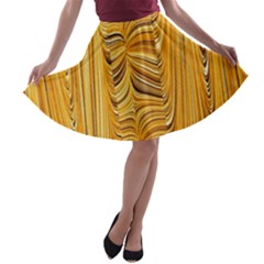 Electric Field Art Xl A-line Skater Skirt by okhismakingart