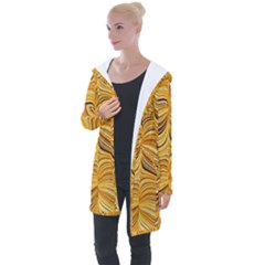 Electric Field Art Xl Longline Hooded Cardigan