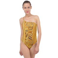 Electric Field Art Xl Classic One Shoulder Swimsuit