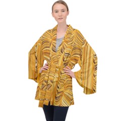 Electric Field Art Xl Velvet Kimono Robe