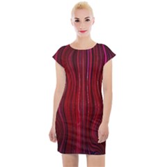 Electric Field Art Xli Cap Sleeve Bodycon Dress