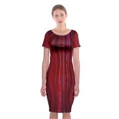 Electric Field Art Xli Classic Short Sleeve Midi Dress by okhismakingart