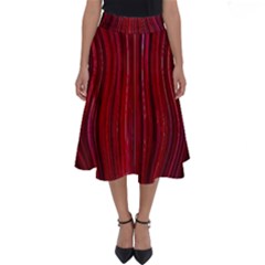 Electric Field Art Xli Perfect Length Midi Skirt by okhismakingart