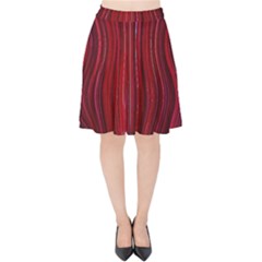 Electric Field Art Xli Velvet High Waist Skirt by okhismakingart