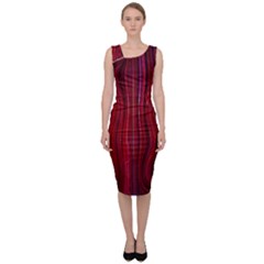 Electric Field Art Xli Sleeveless Pencil Dress