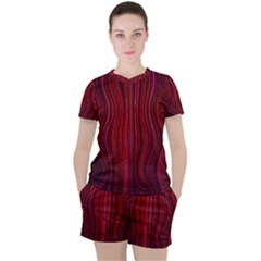 Electric Field Art Xli Women s Tee And Shorts Set