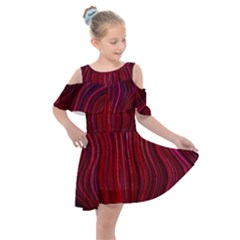 Electric Field Art Xli Kids  Shoulder Cutout Chiffon Dress