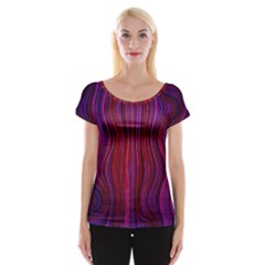 Electric Field Art Xlii Cap Sleeve Top by okhismakingart