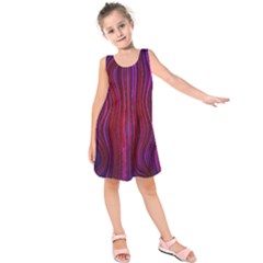 Electric Field Art Xlii Kids  Sleeveless Dress by okhismakingart