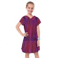 Electric Field Art Xlii Kids  Drop Waist Dress by okhismakingart