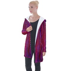 Electric Field Art Xlii Longline Hooded Cardigan